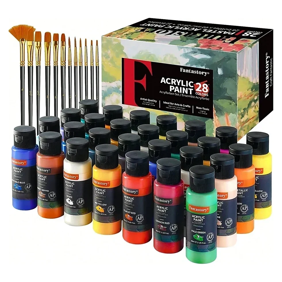 Acrylic Paint Set 28 Piece