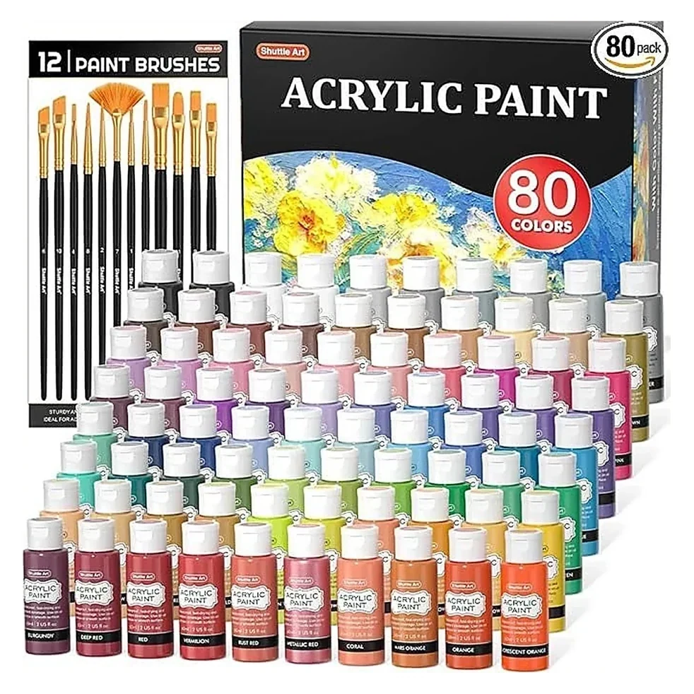 Acrylic Paint Set 80 Colours