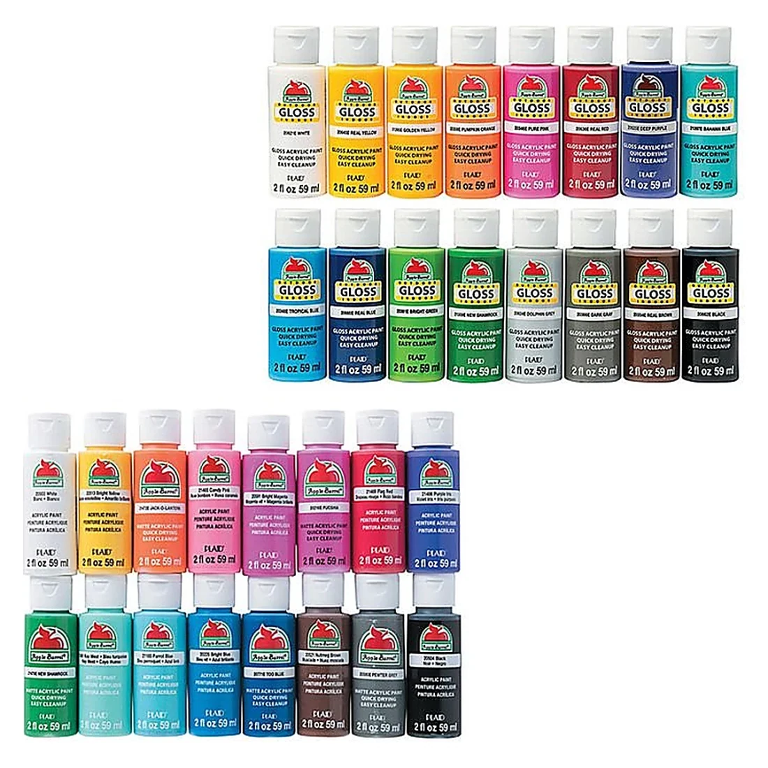Acrylic Paint Squeeze Bottles Set