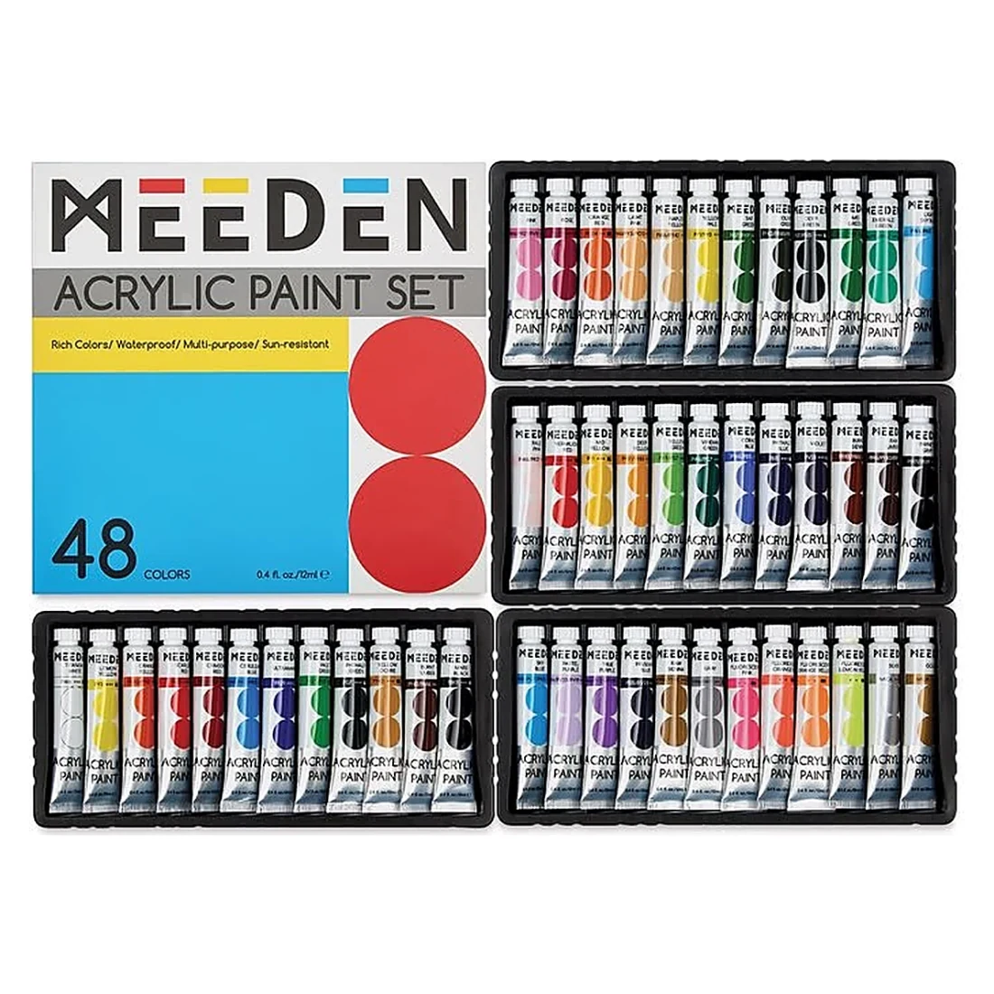 MEEDEN Acrylic Paint Set 48