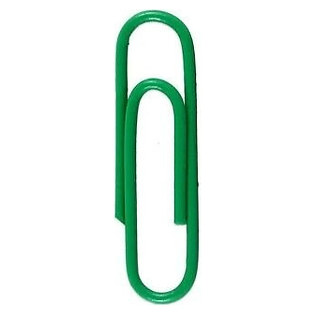 Green Paper Clip