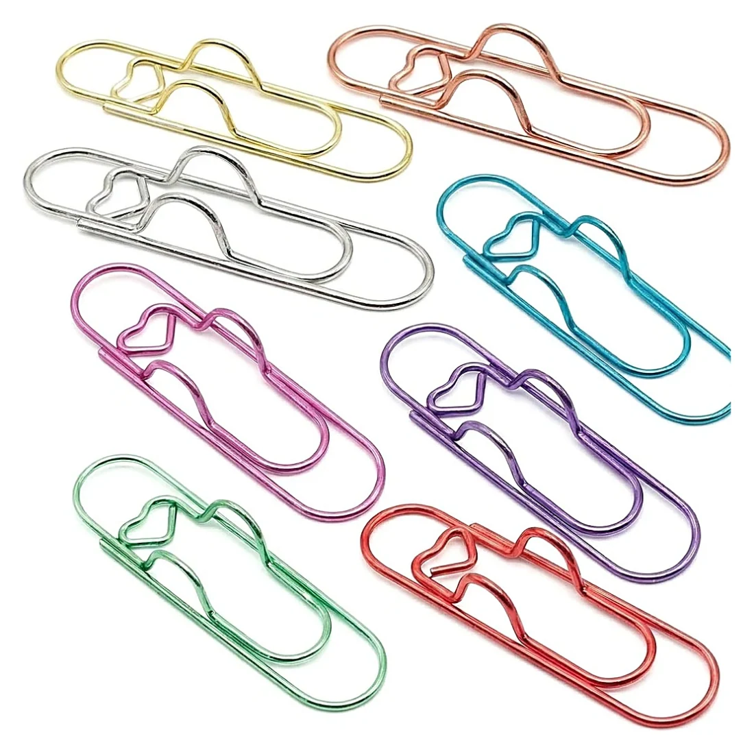 Pastel Paper Clips Long