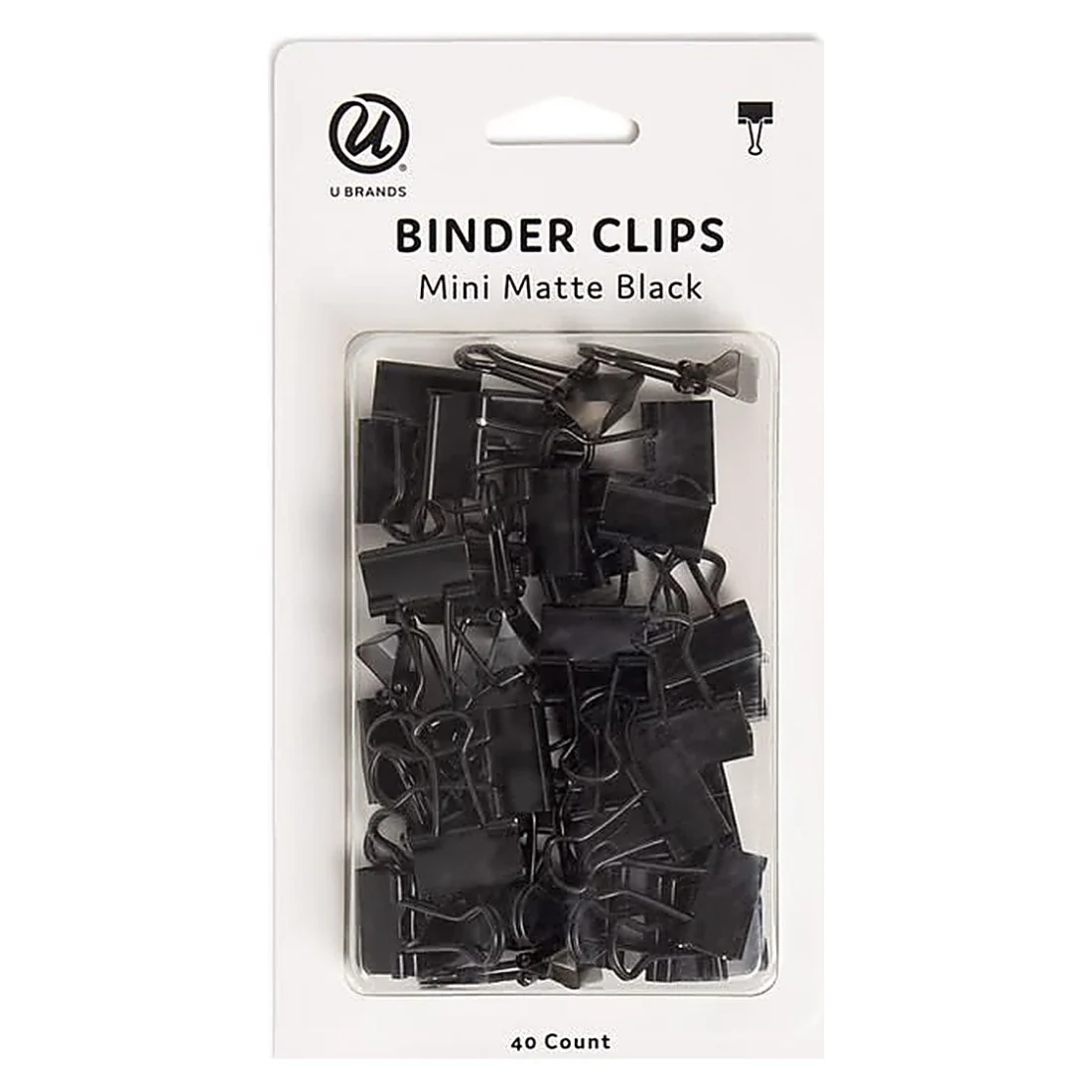 Black Binder Clips Pack