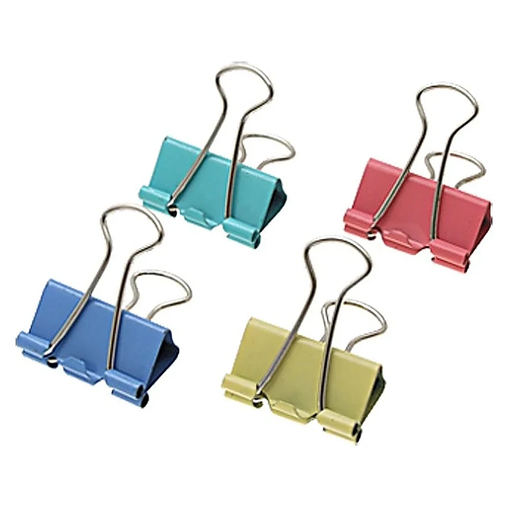 Pastel Binder Clips Assorted