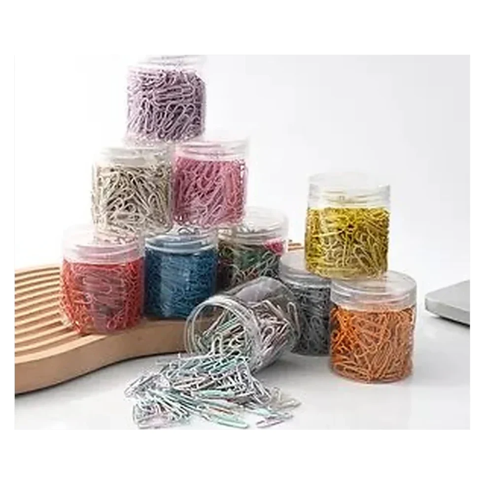 Paper Clips Sorted by Colour