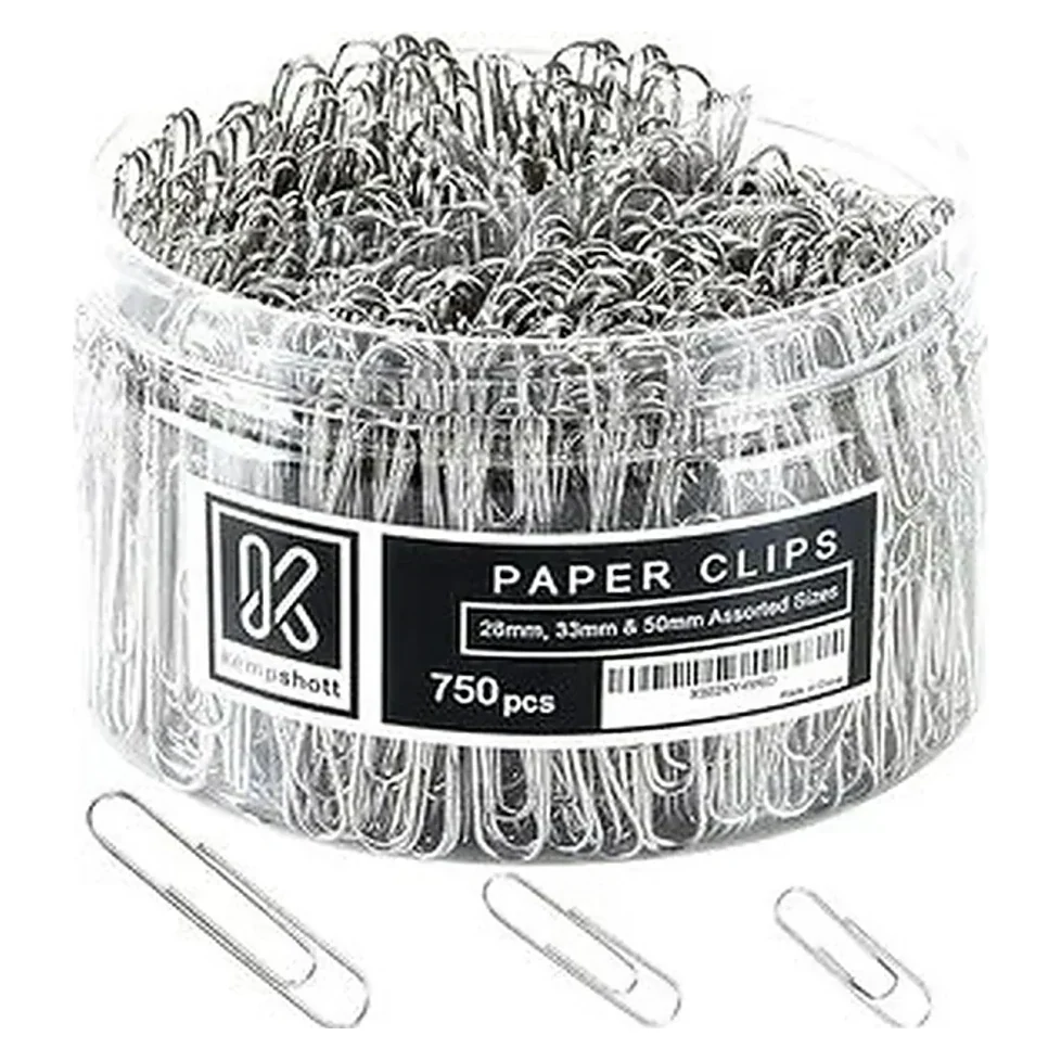 Silver Paper Clips Tub 750
