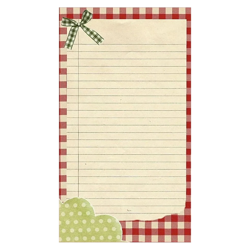 Gingham Lined Paper