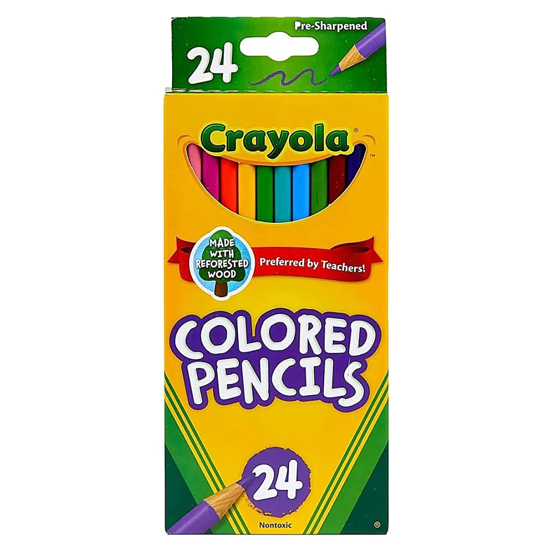 Crayola Coloured Pencils 24 with Pencil