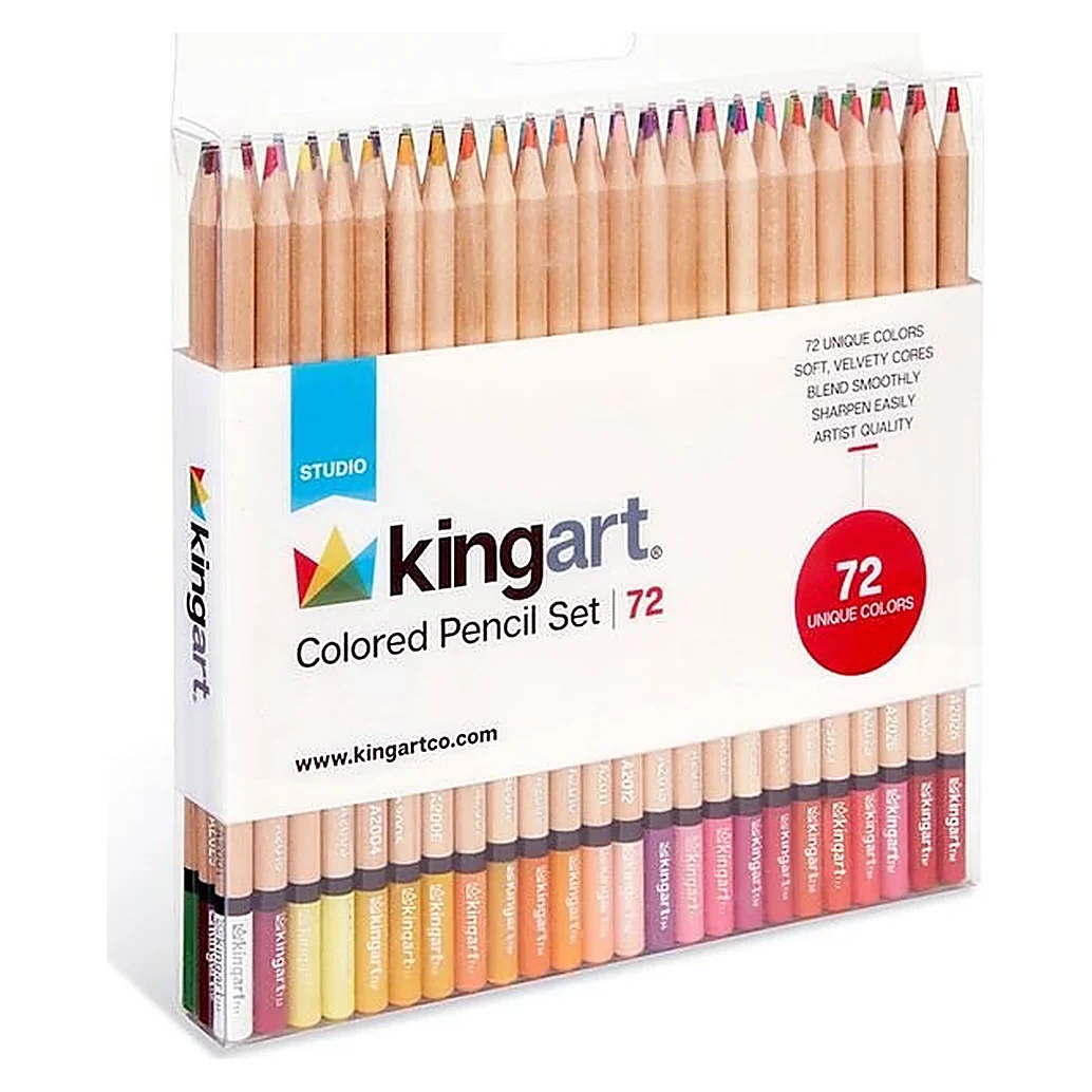 Kingart Coloured Pencil Set 72