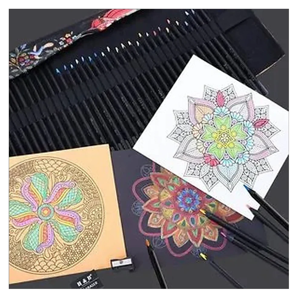 Mandala Colouring with Pencils
