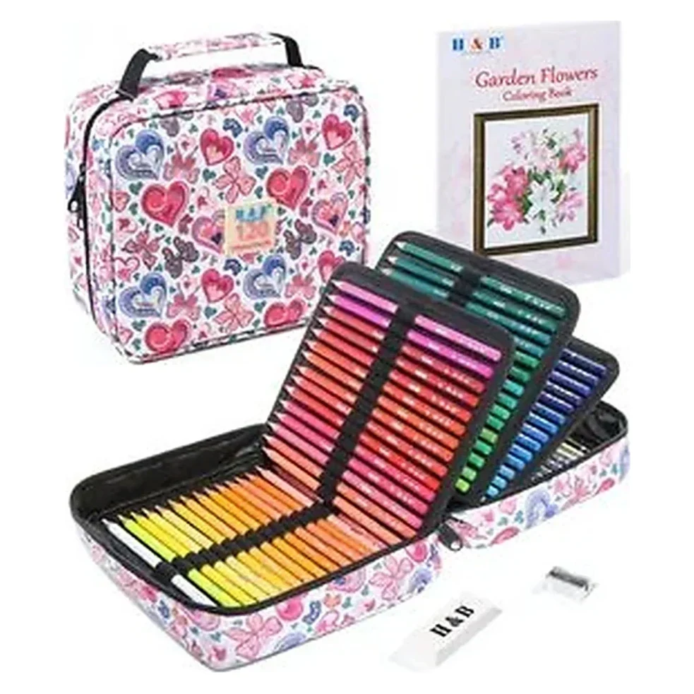 Floral Pencil Case Set