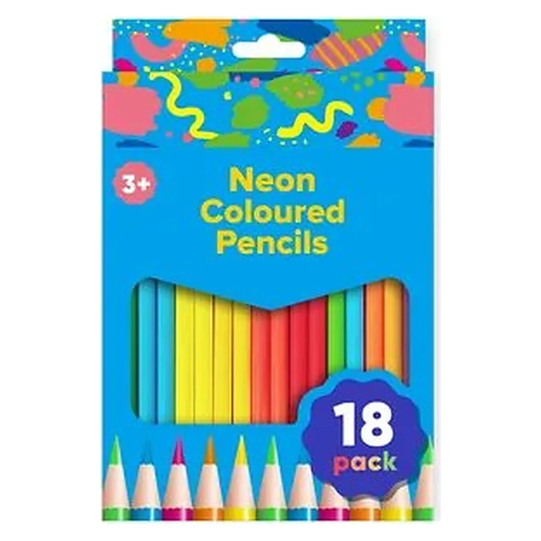 Neon Coloured Pencils 18