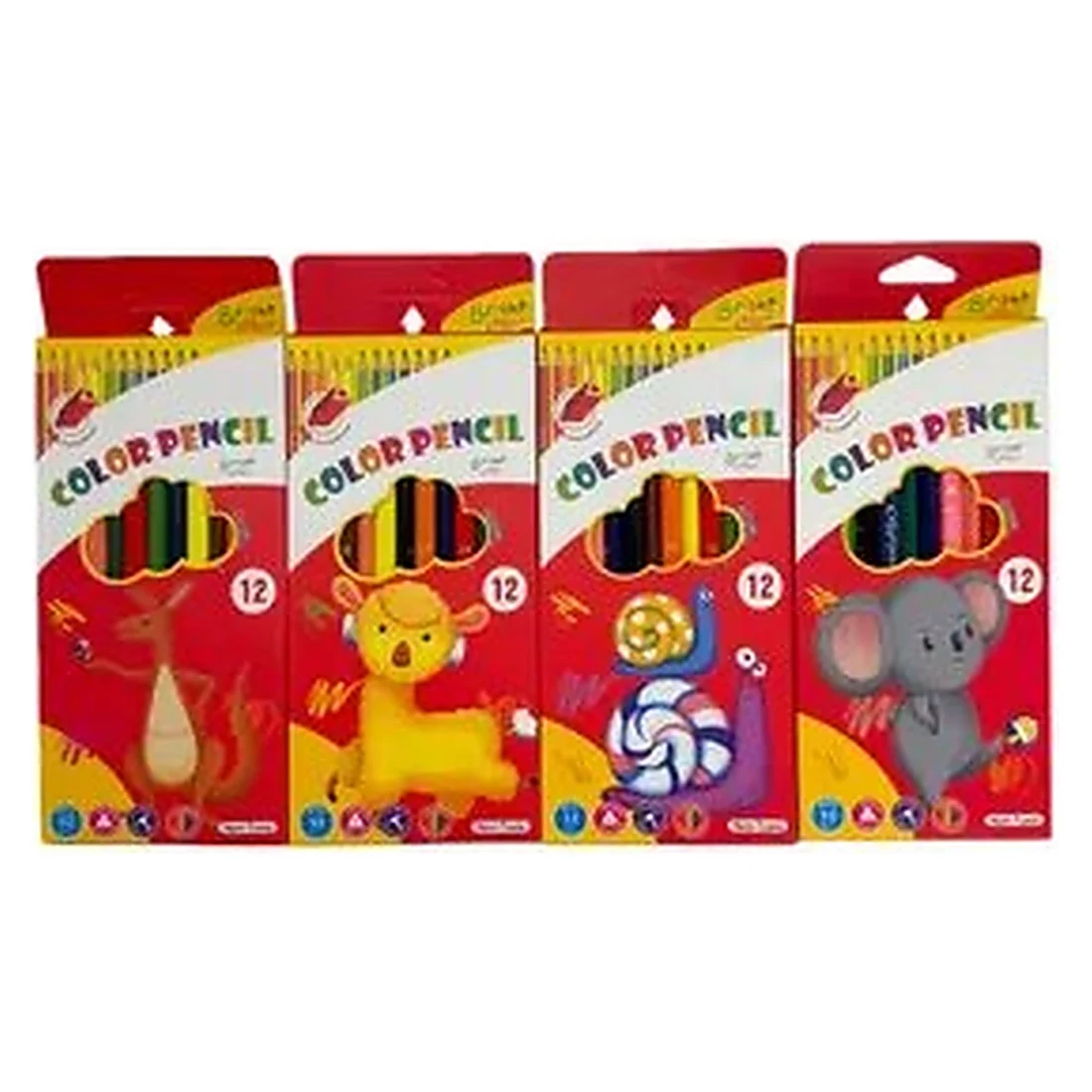 Colour Pencil Packs Set of Four