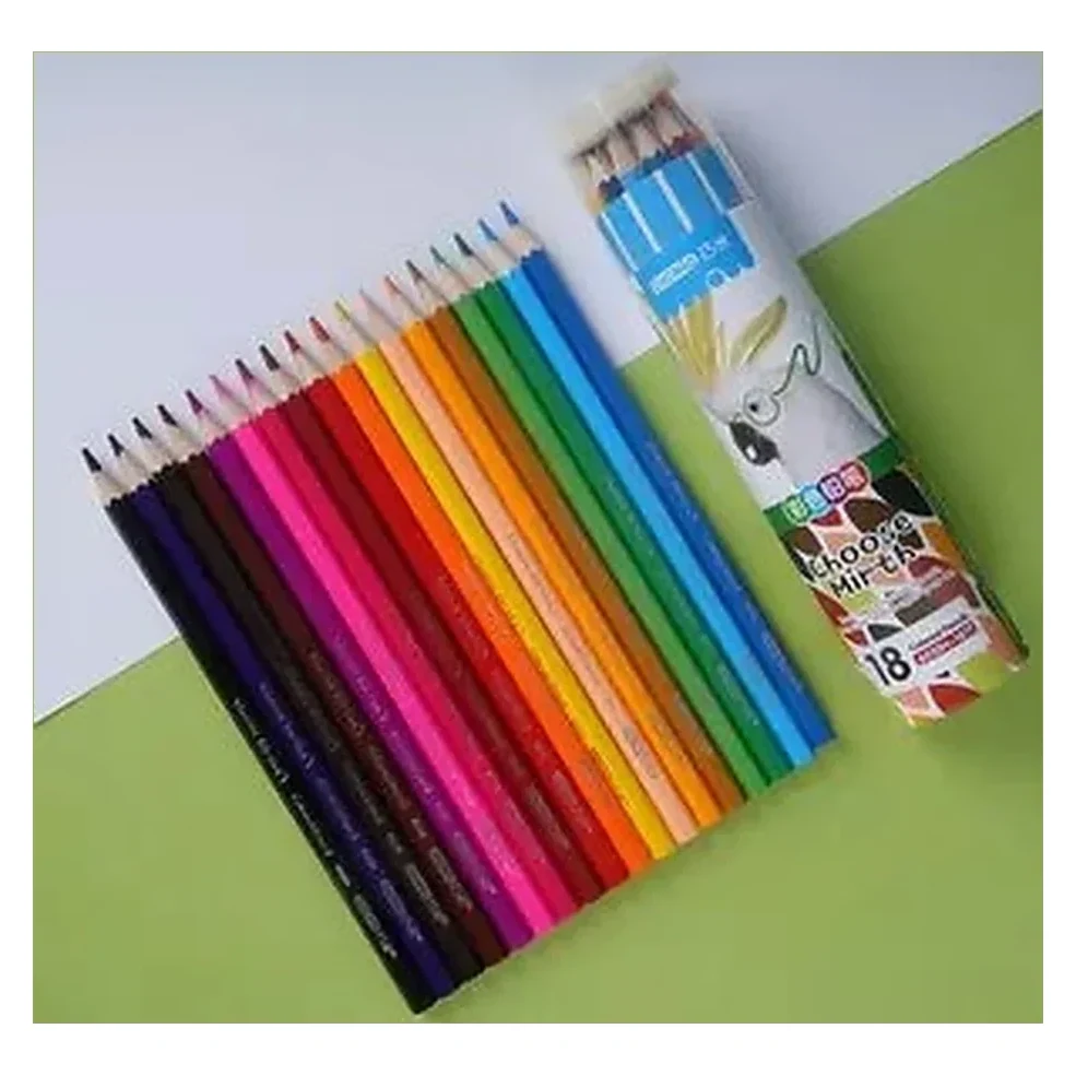 Colour Pencils with Sharpener Green