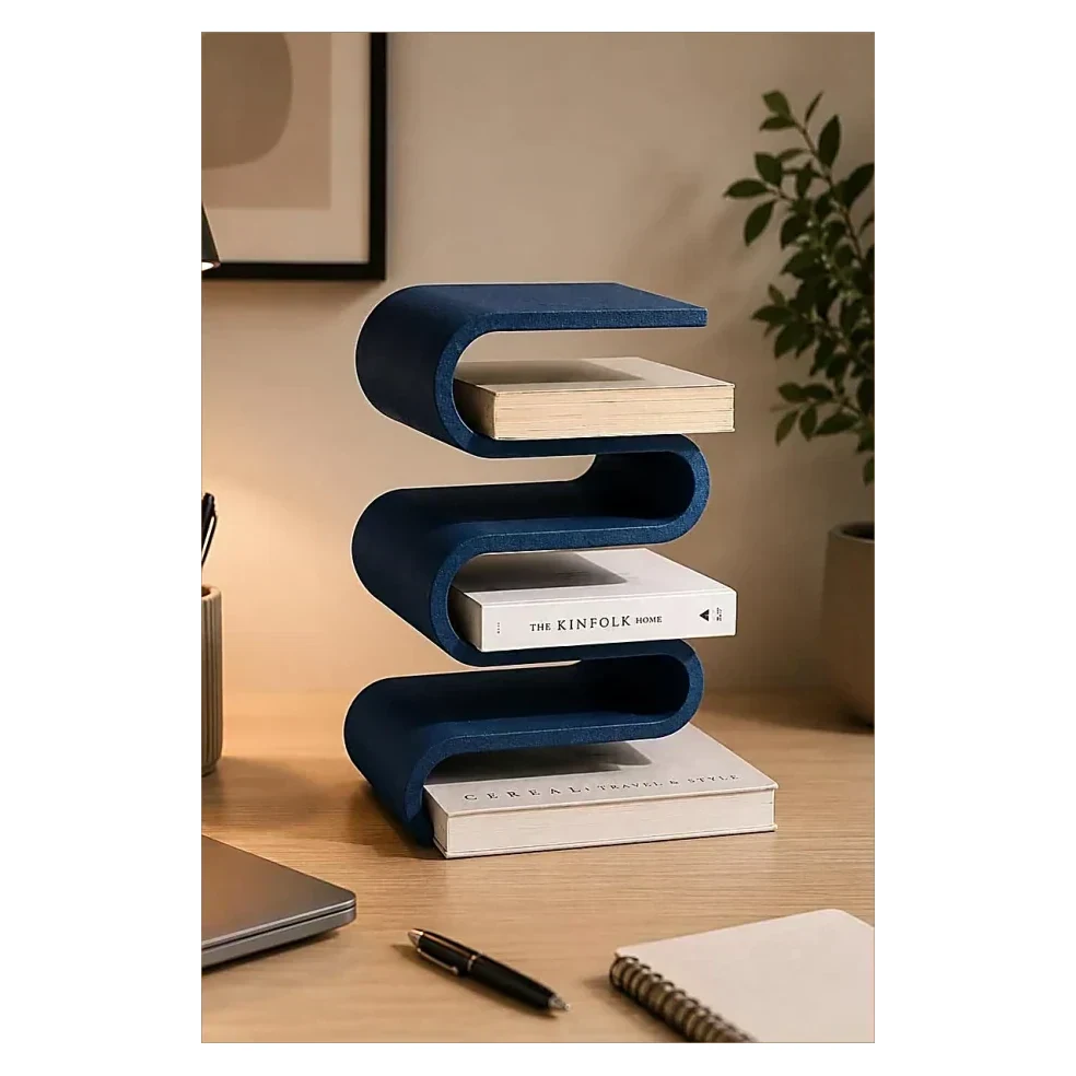 Blue Desk Organiser