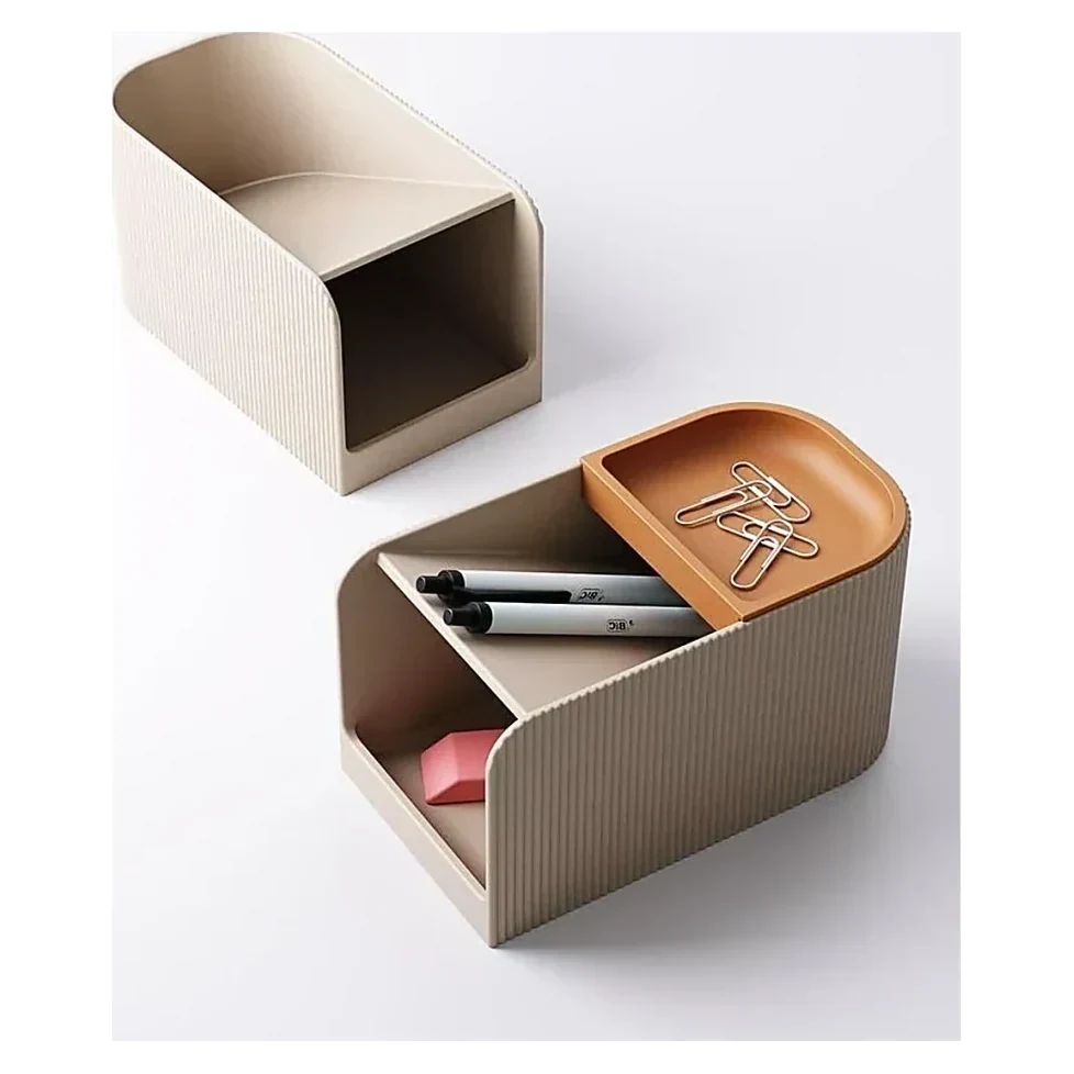 Wooden Desk Boxes Set
