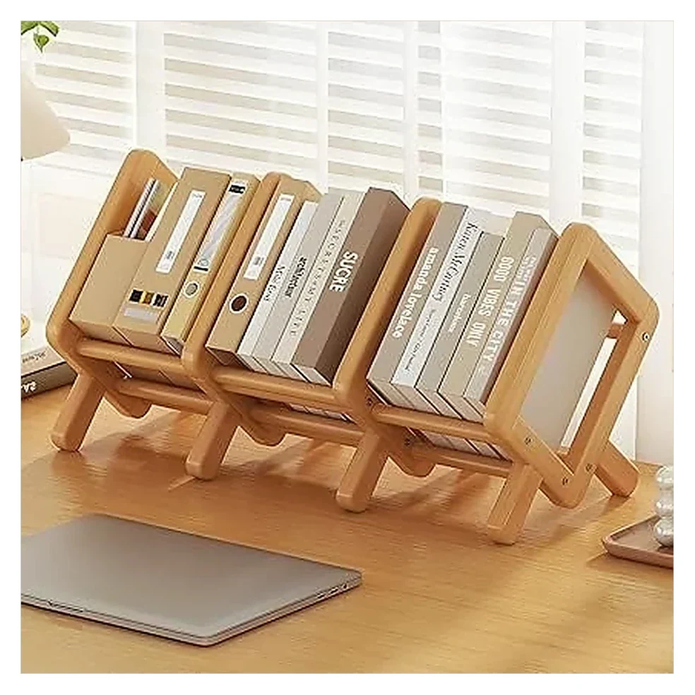 Wooden File Rack with Books