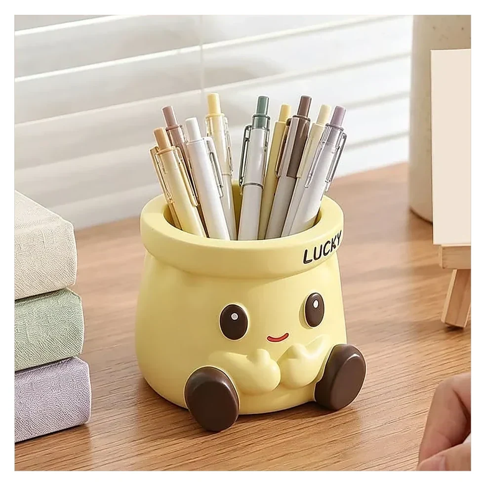 Yellow Character Pen Holder