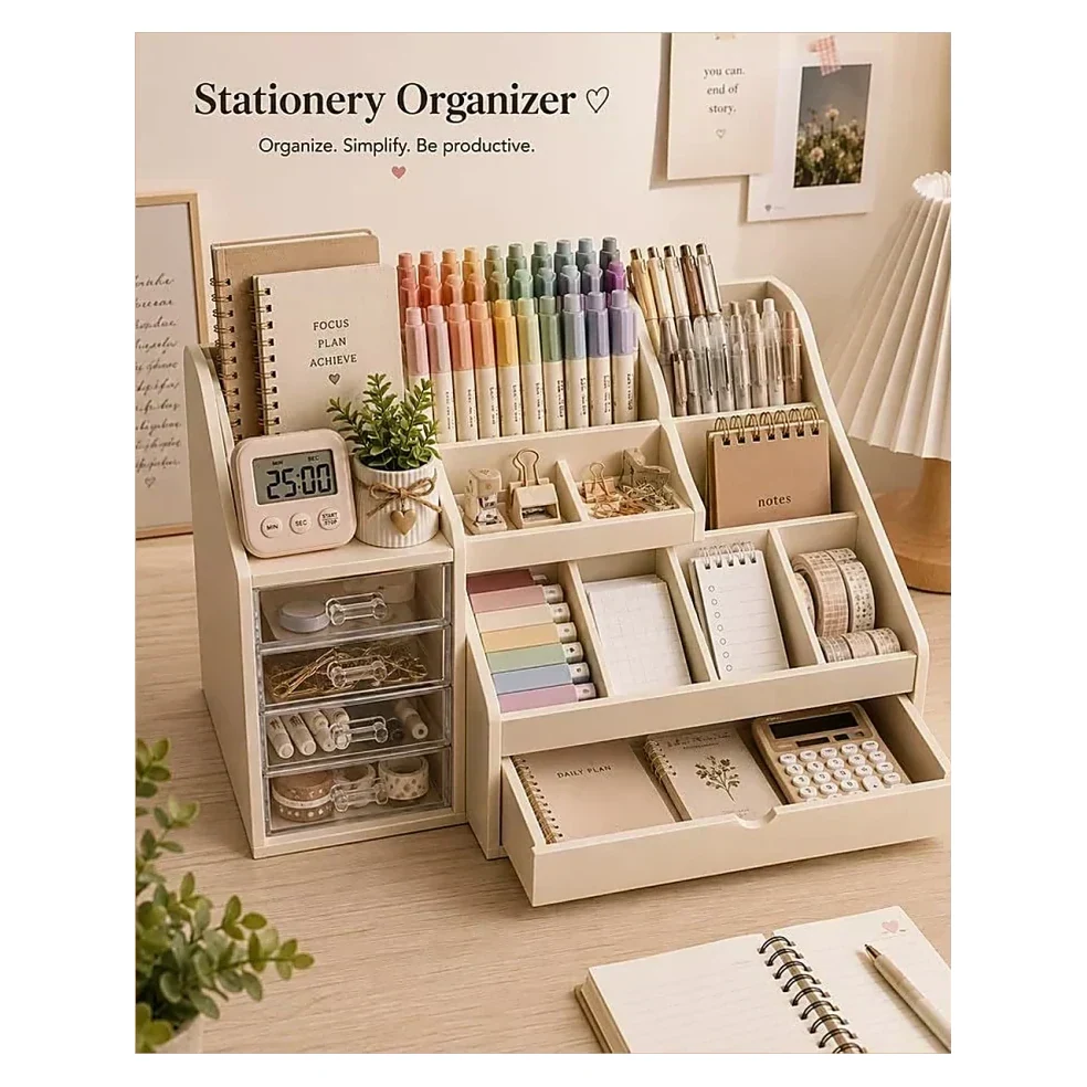 Stationery Organiser with Drawers
