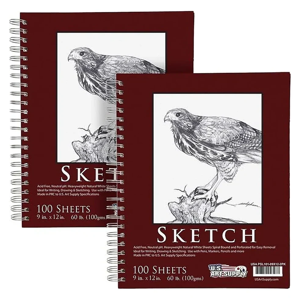 Sketch Book with Bird Design