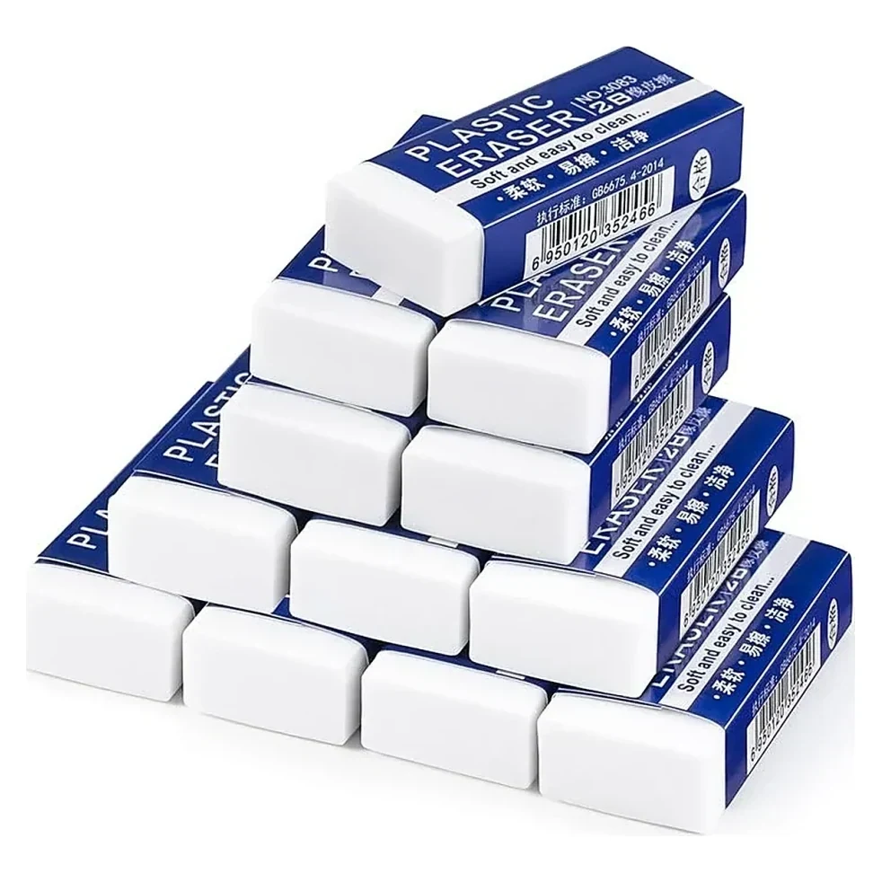 White Eraser Stack Bulk
