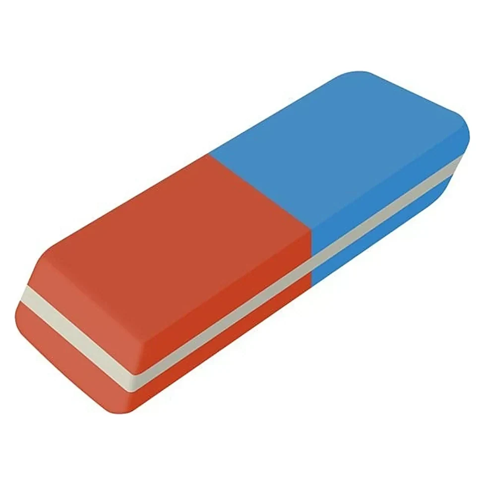 Orange and Blue Eraser
