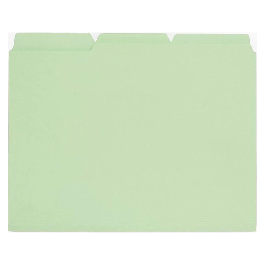 Green Document Folders