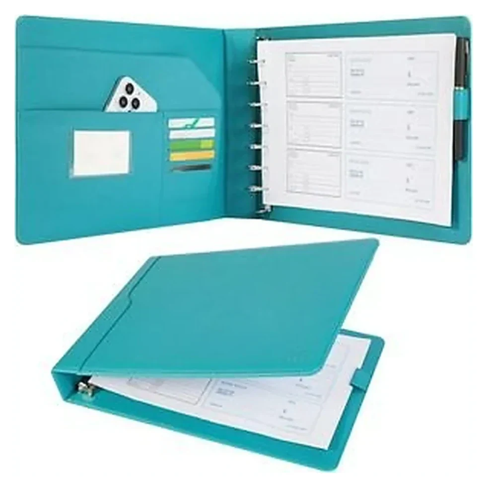Teal Ring Binder Organiser