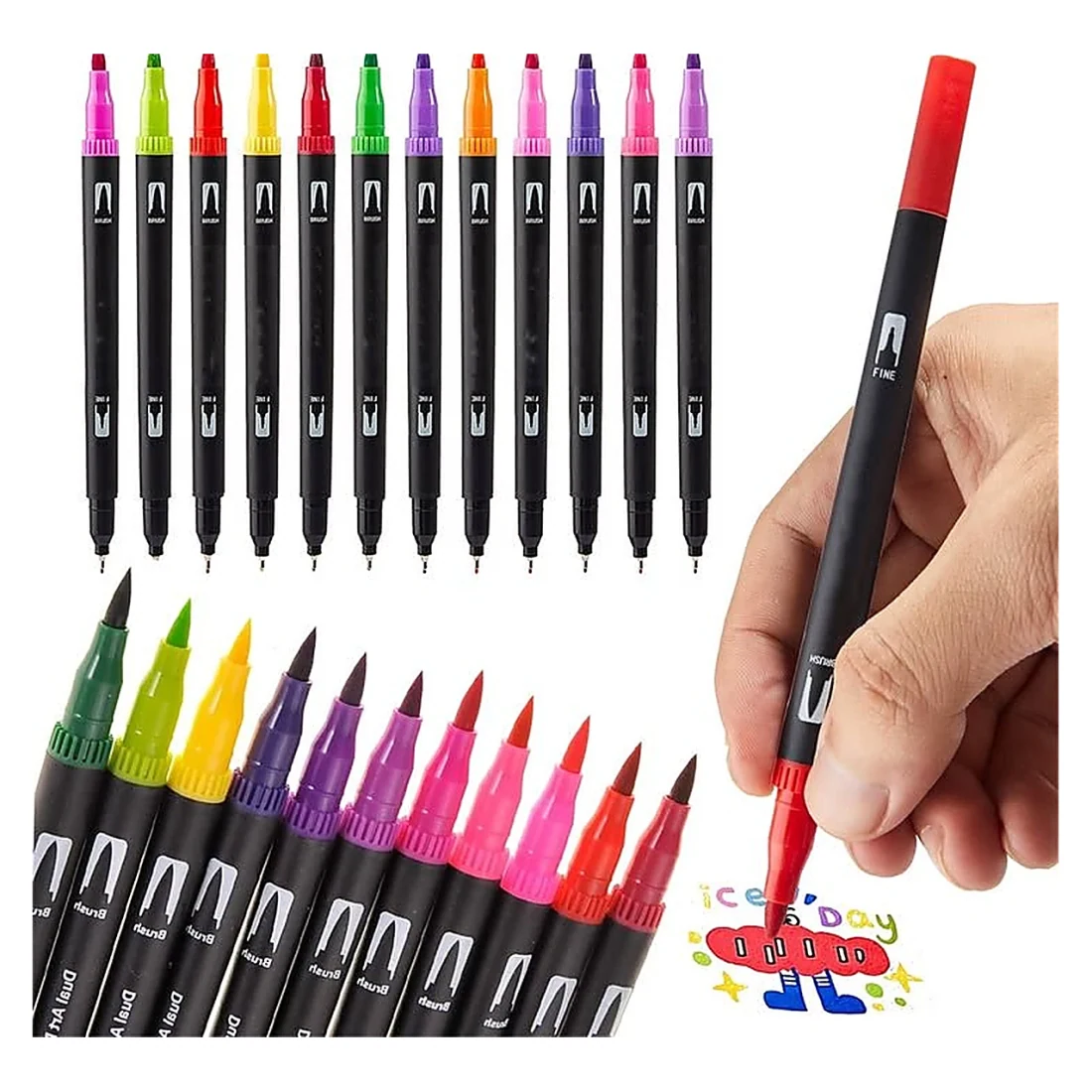 Black Marker Pen Set