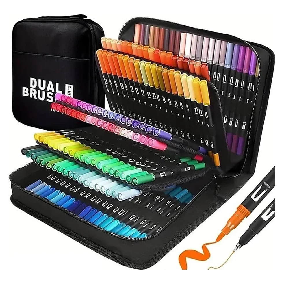 Marker Set with Brush Case