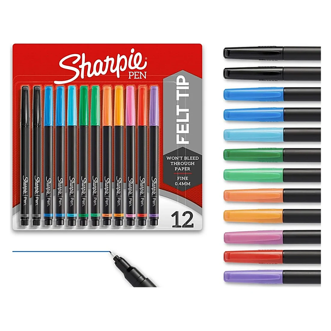 Sharpie Felt Tip Pack of 12