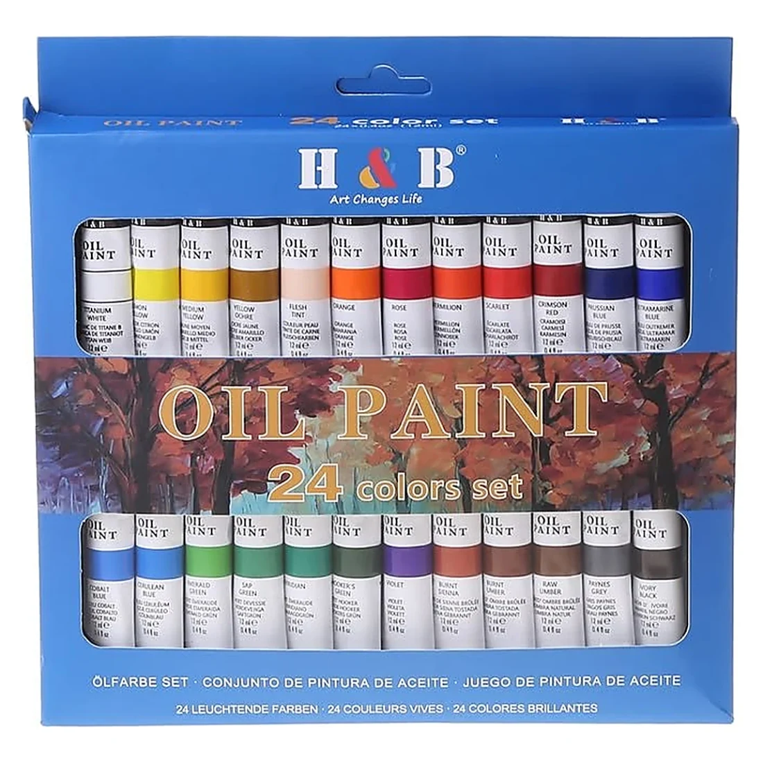 Oil Paint Set 24 Colours