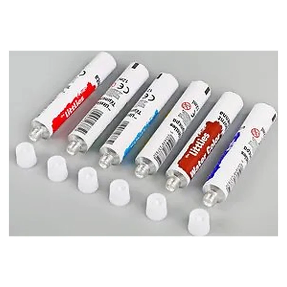 Oil Paint Tubes on Grey
