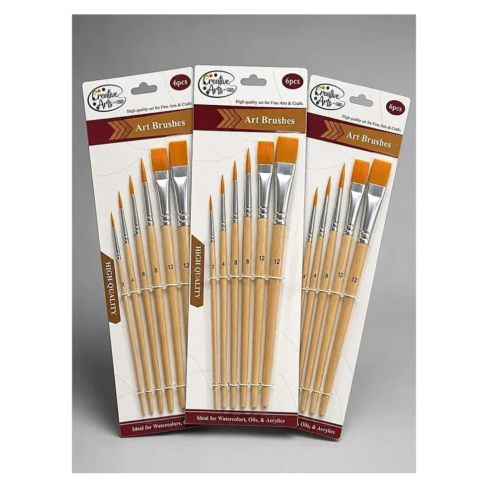 Brush Set on Printed Card