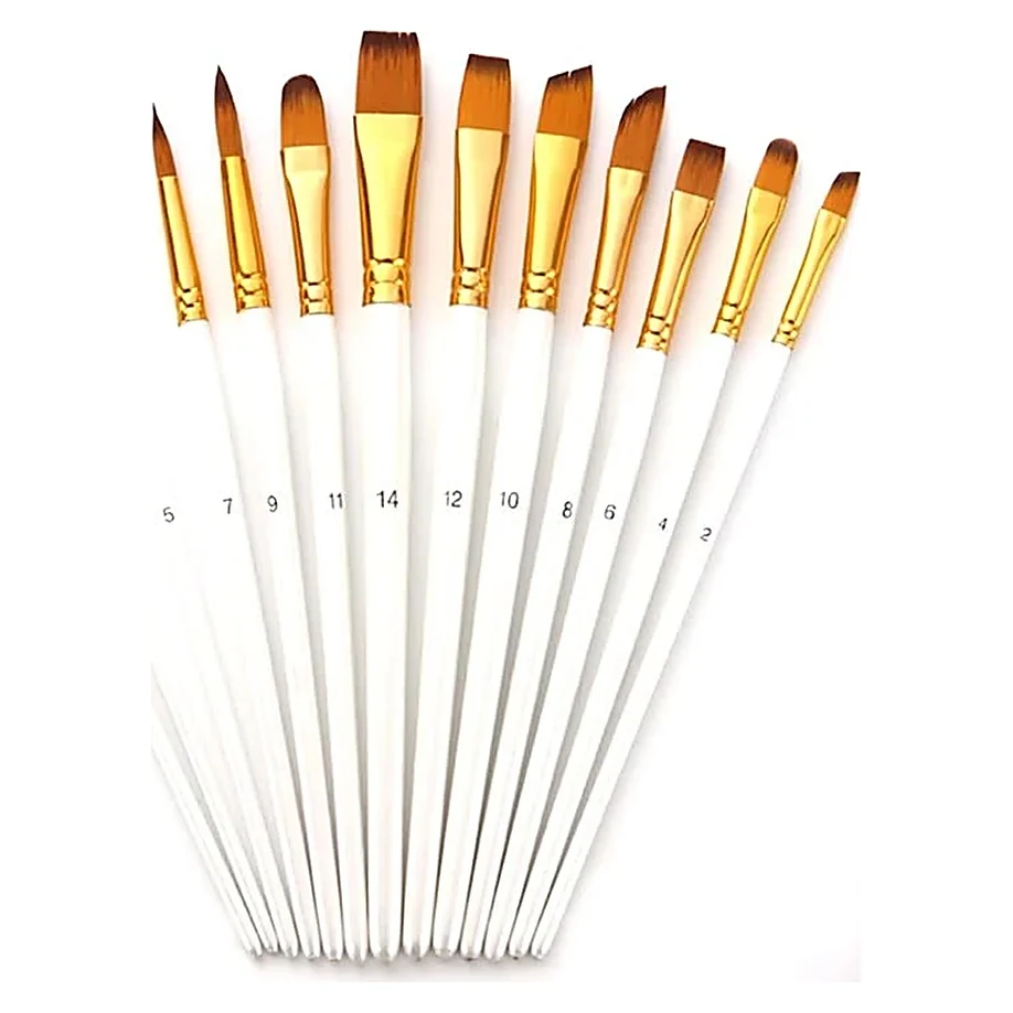 White Brushes Fan Set
