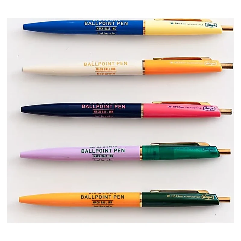 Blue and Yellow Pens Set