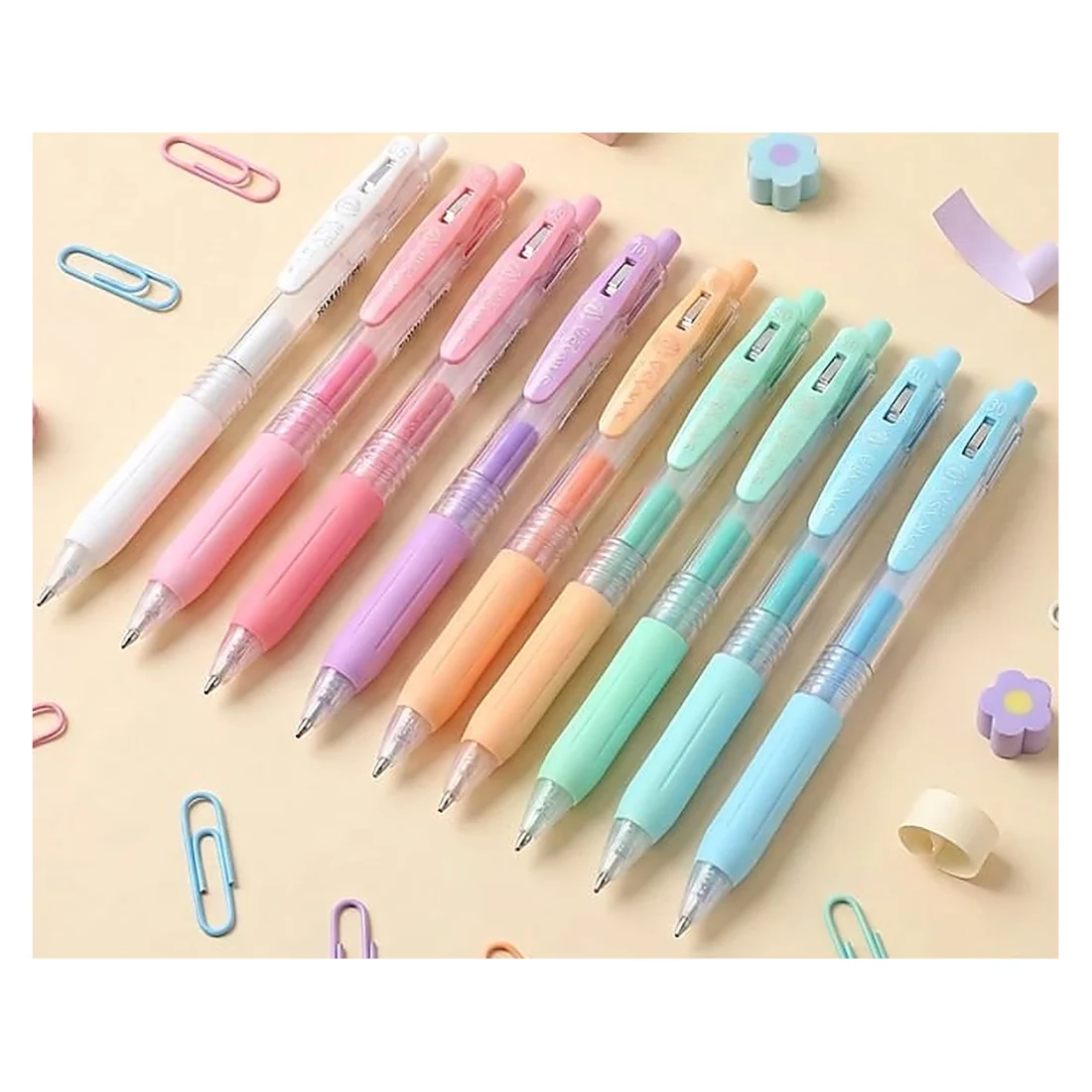 Pastel Pens with Clips