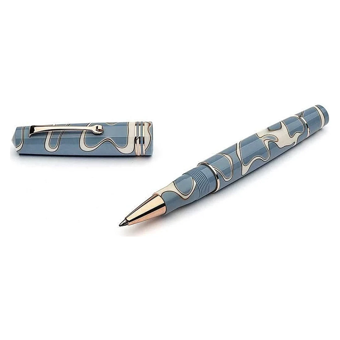 Blue Patterned Pen