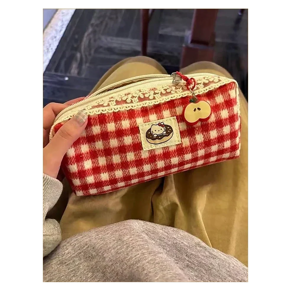 Gingham Pencil Case