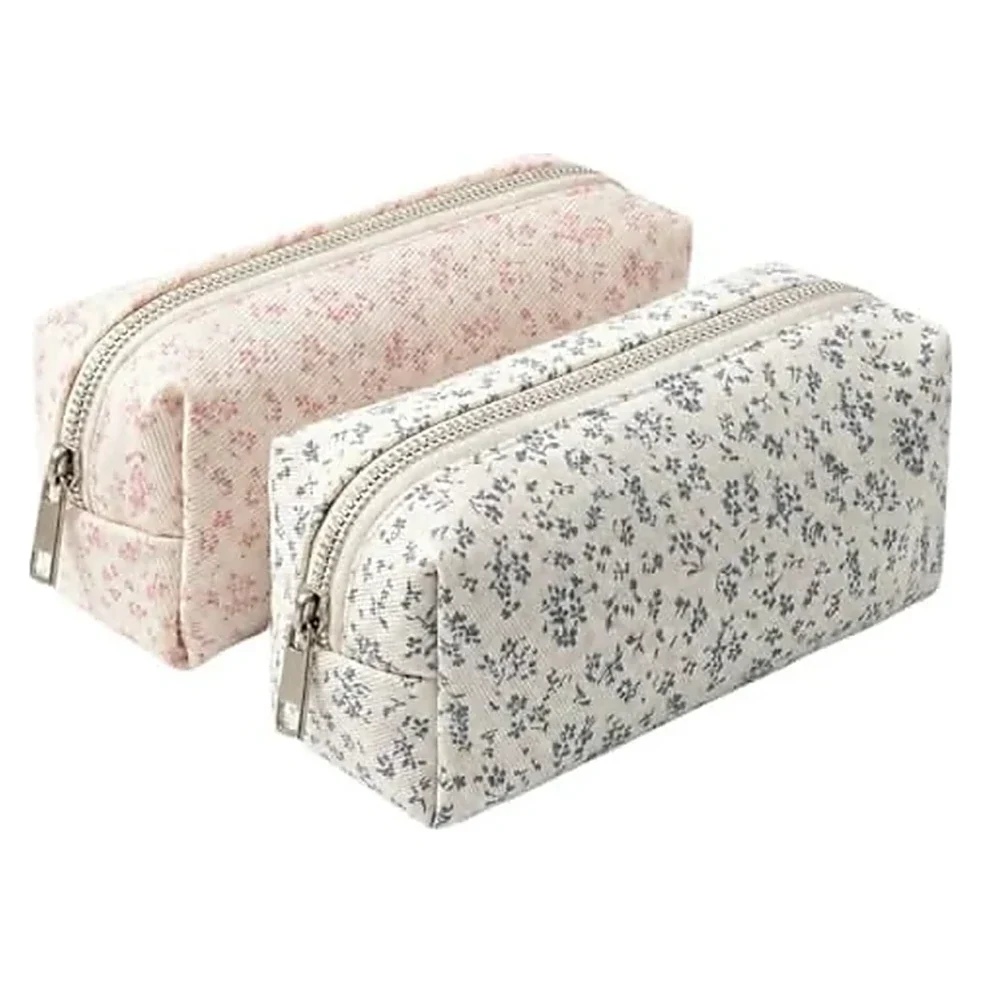 Floral Pencil Cases Pair