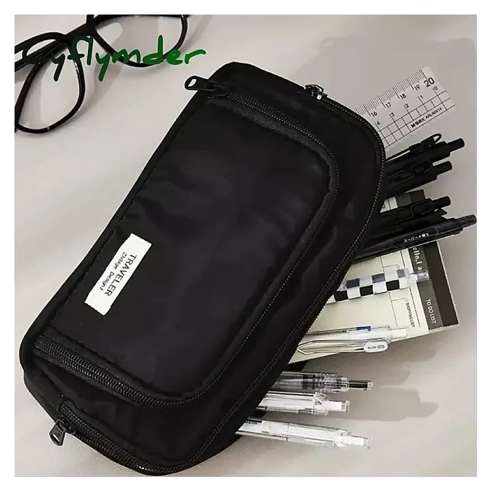 Black Pencil Case Large