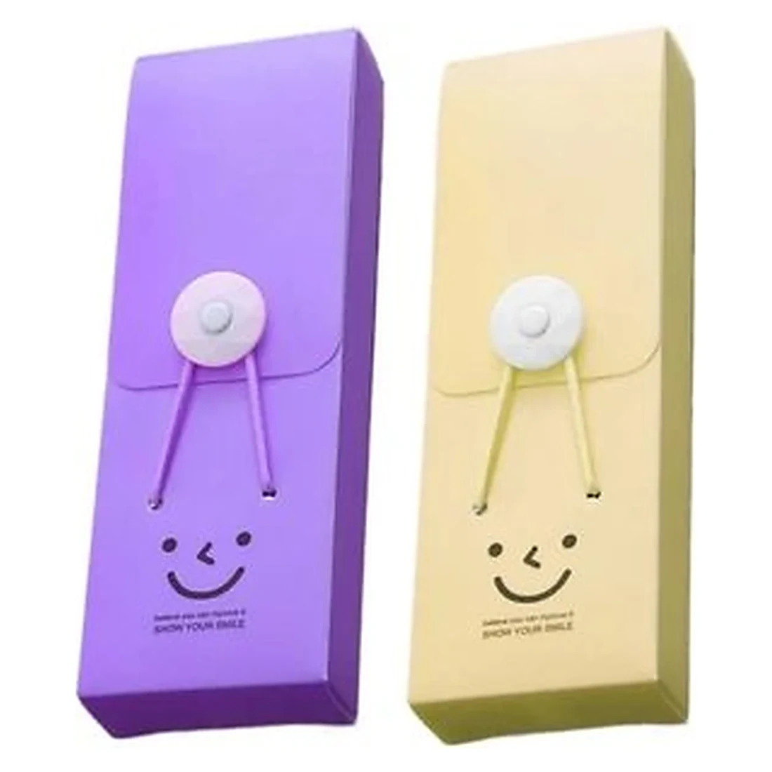 Pastel Pencil Cases with Faces
