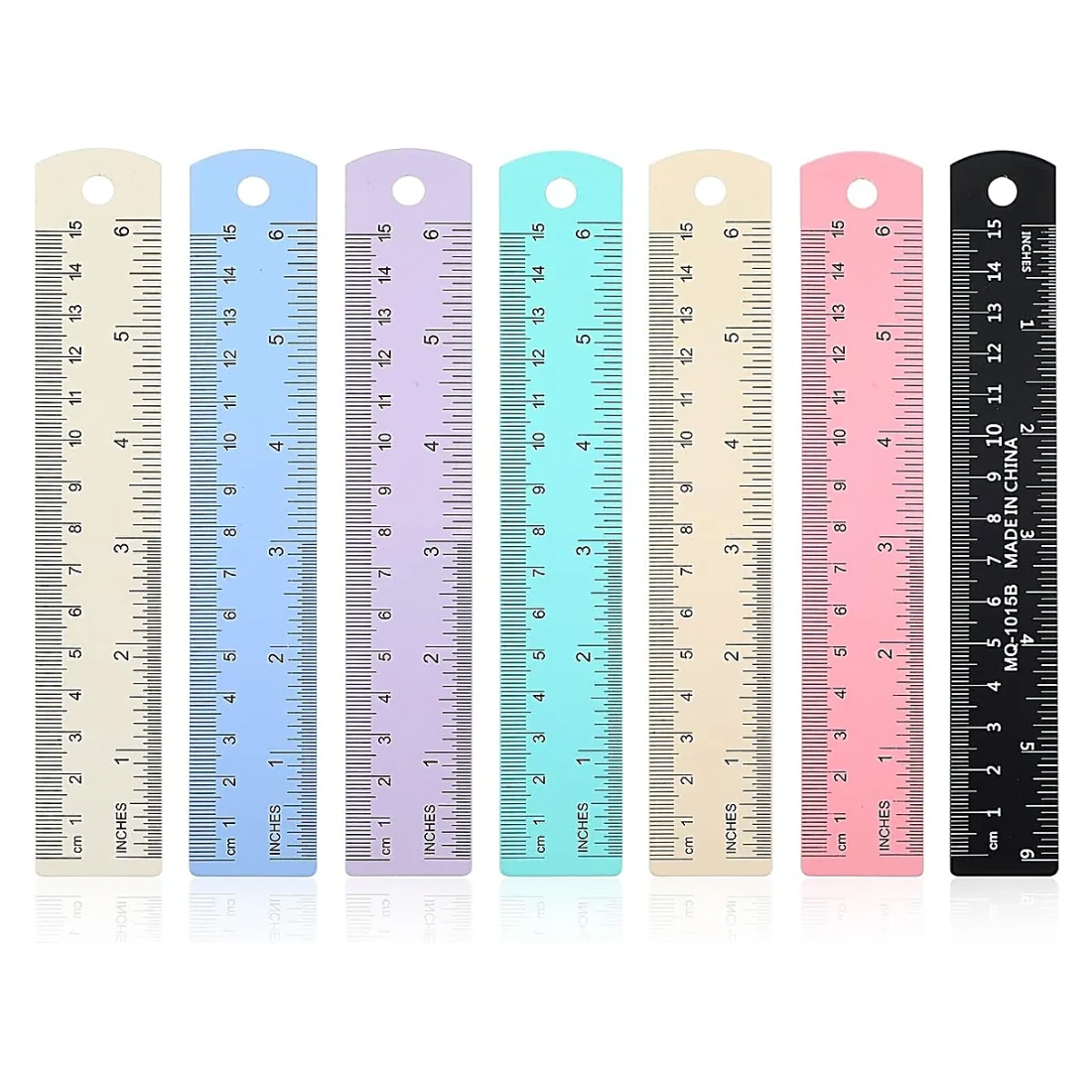 Pastel Rulers Set