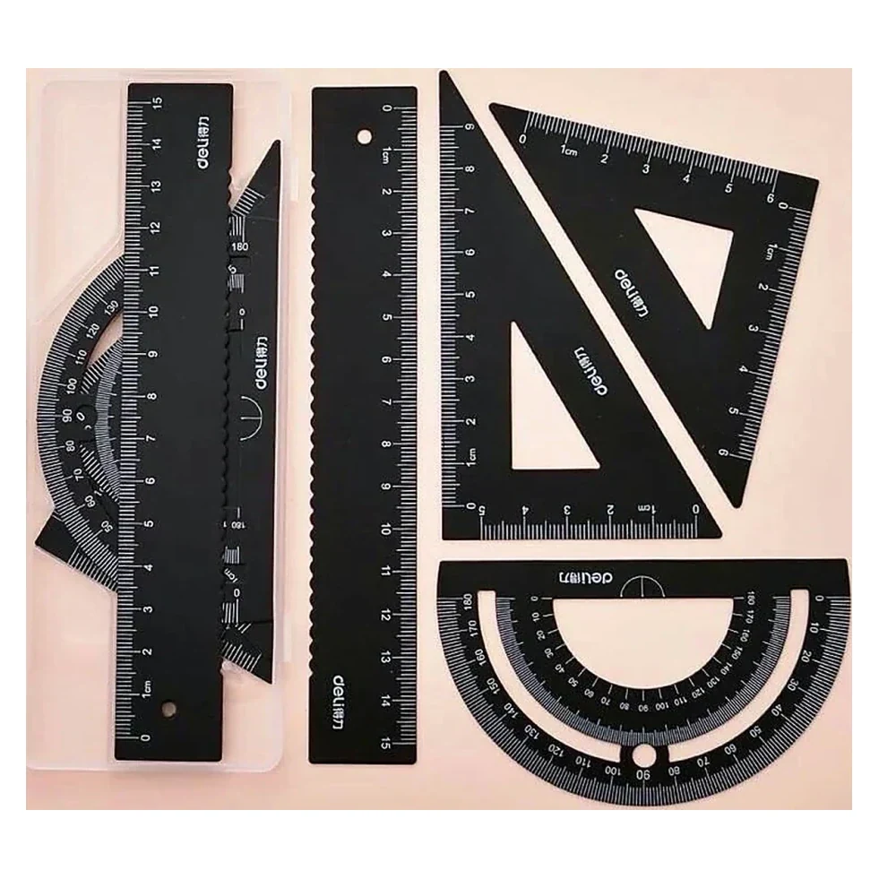 Black Ruler Set