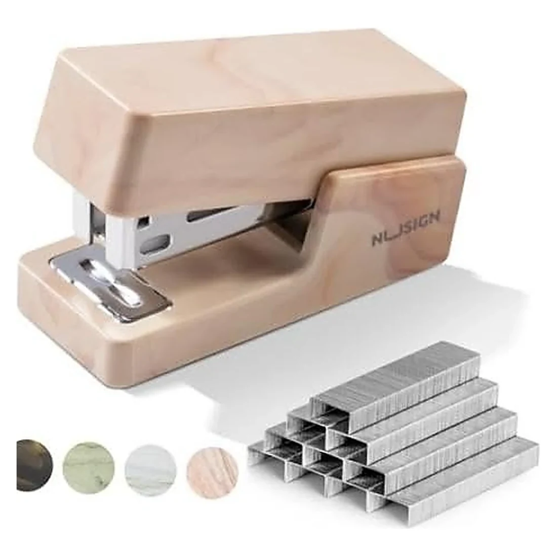 Beige Stapler with Staples