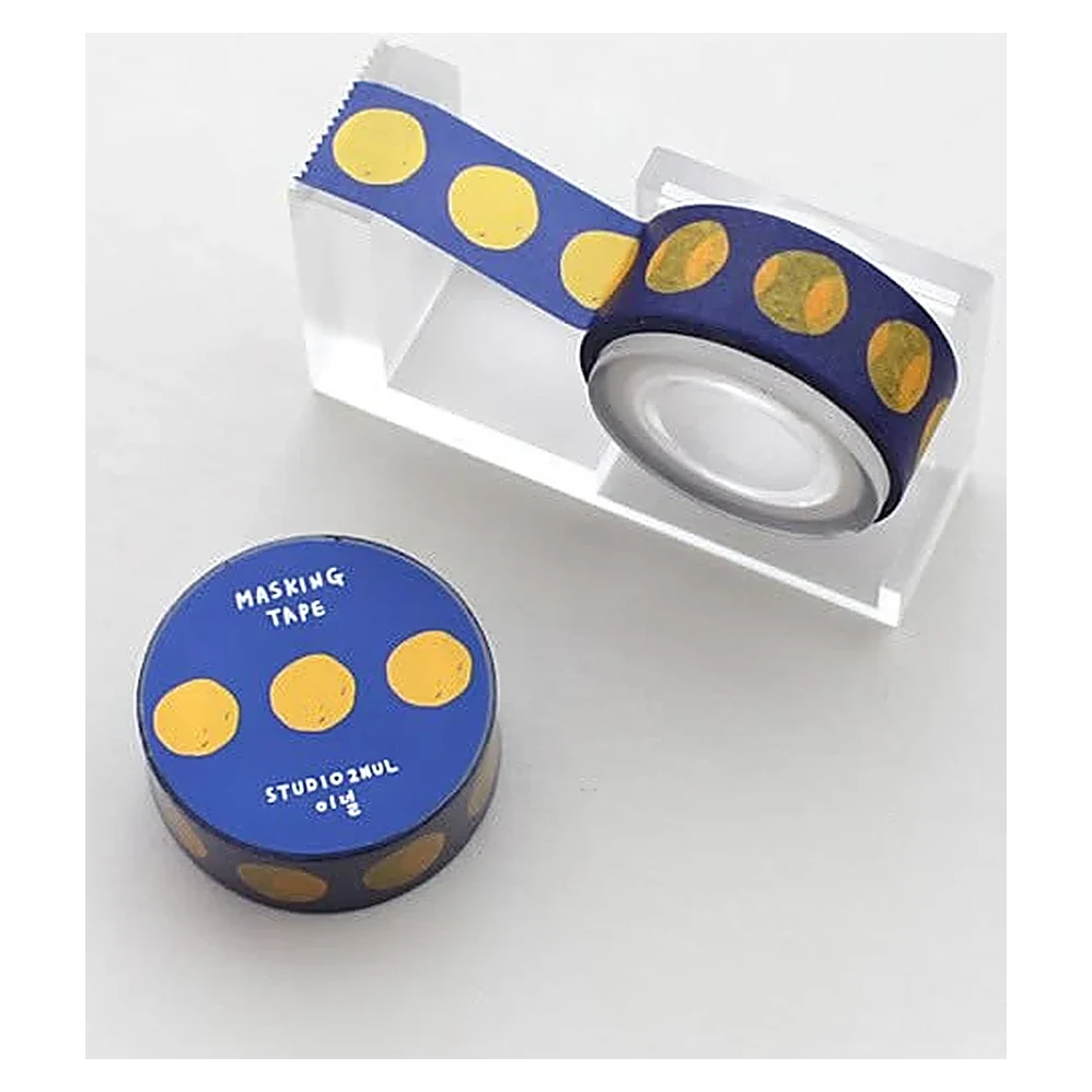 Blue Patterned Tape with Dispenser