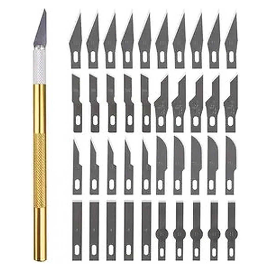 Gold Craft Knife with Blades