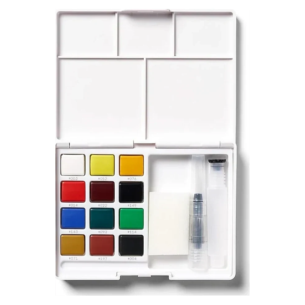Watercolour Pan Set with Brush