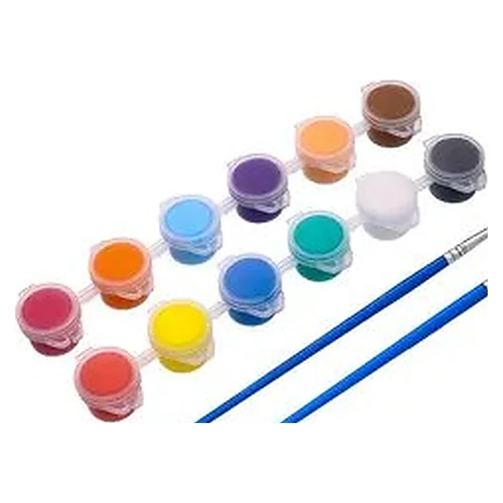 Watercolour Paints with Brushes