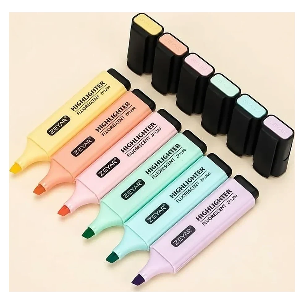 Pastel Highlighters Fanned